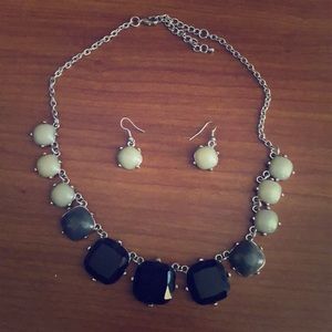 Statement necklace and earrings